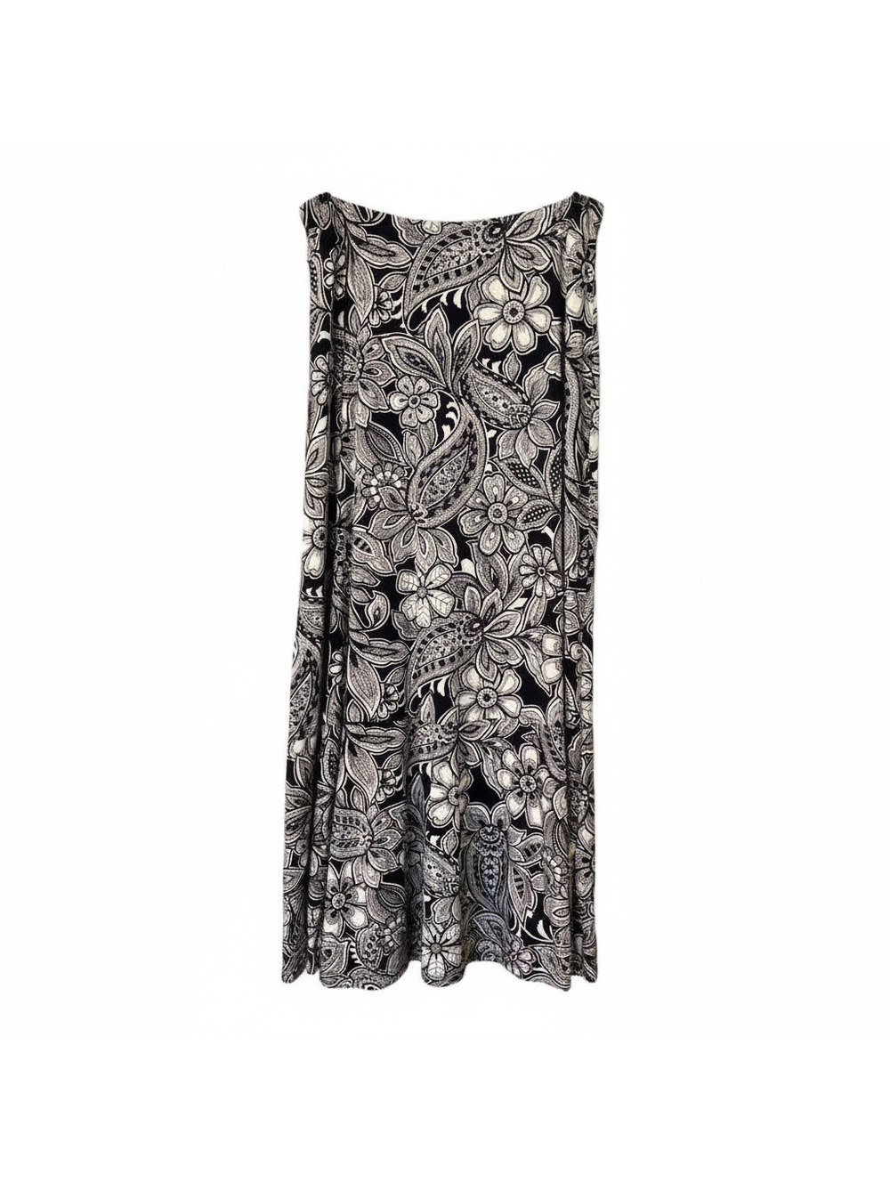TABLOTS FLORAL MAXI WOMENS SKIRT NAVY/WHITE MEDIUM
